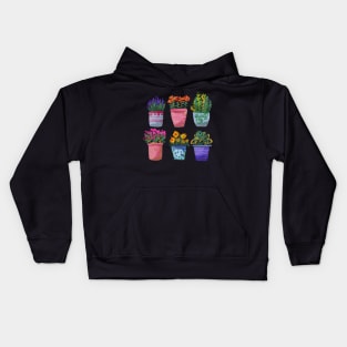 flowers in a pot Kids Hoodie